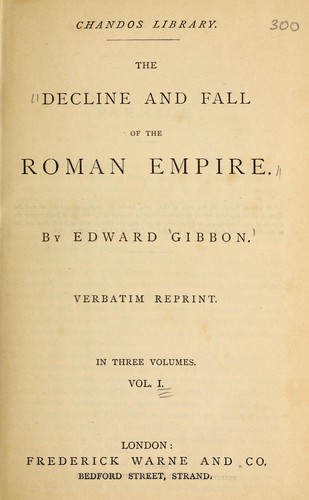 The Decline and Fall of the Roman Empire cover
