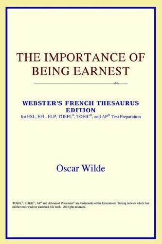 The Importance of Being Earnest cover