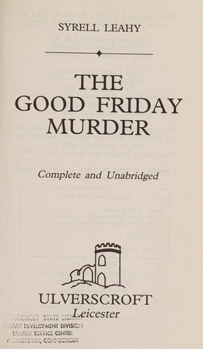 The Good Friday Murder cover