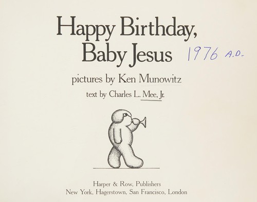 Happy birthday, baby Jesus cover