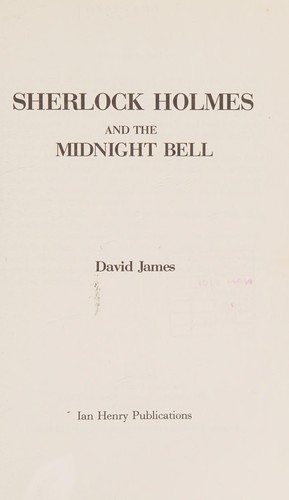Sherlock Holmes & the Midnight Bell cover