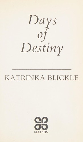 Days of destiny cover