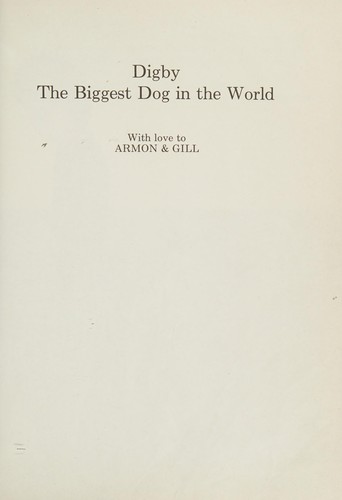 Digby: the biggest dog in the world cover