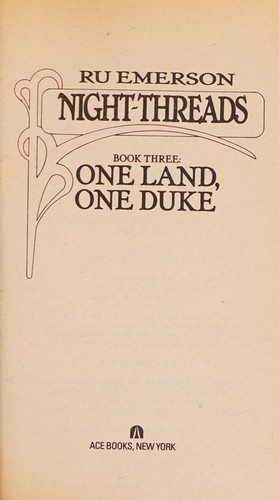 One Land, One Duke (Night-Threads, No 3) cover