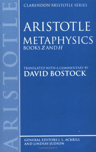 Aristotle: Metaphysics cover
