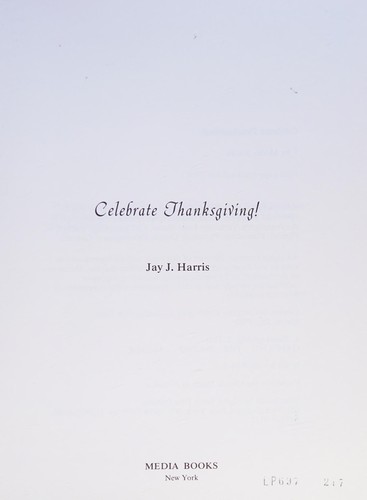 Celebrate Thanksgiving! cover