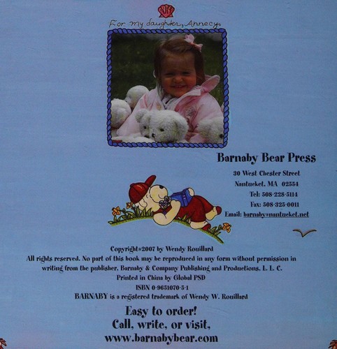 Where, Oh Where, is Barnaby Bear cover