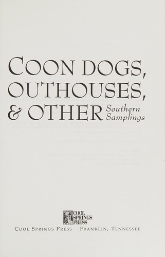 Coon dogs, outhouses & other southern samplings cover