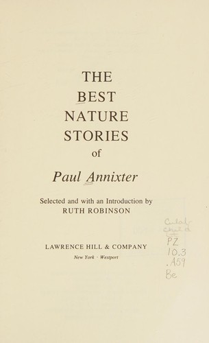 The best nature stories of Paul Annixter cover