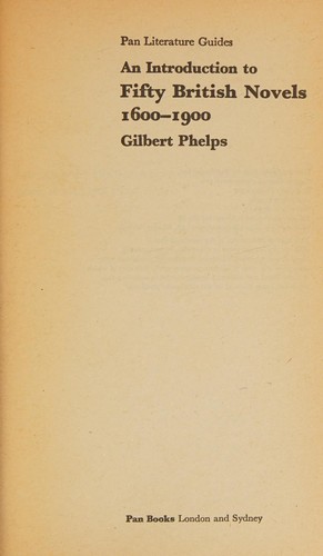 An introduction to fifty British novels, 1600-1900 cover
