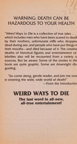 Weird Ways To Die cover