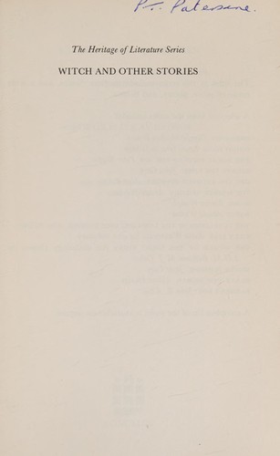 Witch, and other stories cover