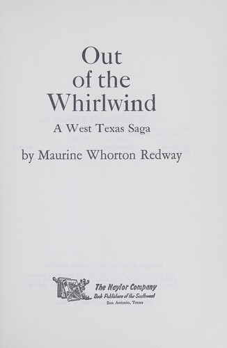 Out of the whirlwind cover