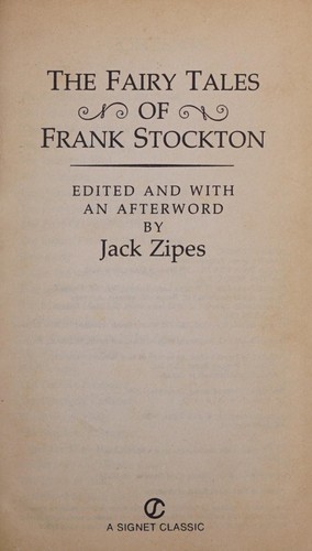 The fairy tales of Frank Stockton cover