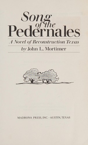 Song of the Pedernales cover