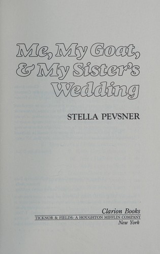 Me, My Goat, and My Sister's Wedding cover
