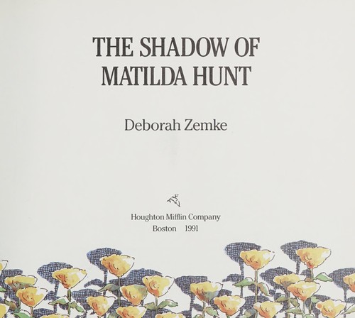 The shadow of Matilda Hunt cover