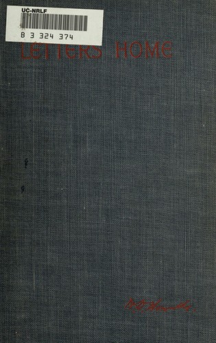 Letters home cover