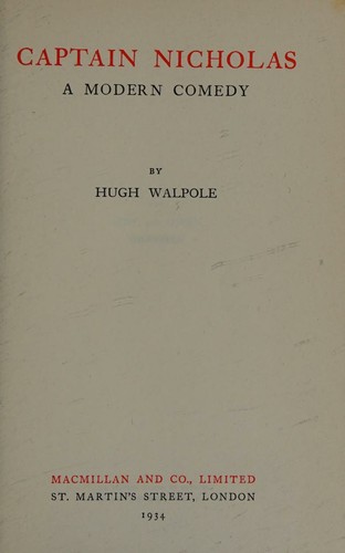 Captain Nicholas cover