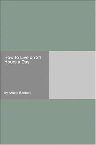 How to live on 24 hours a day cover
