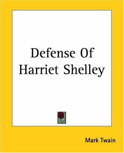 In Defense of Harriet Shelley cover