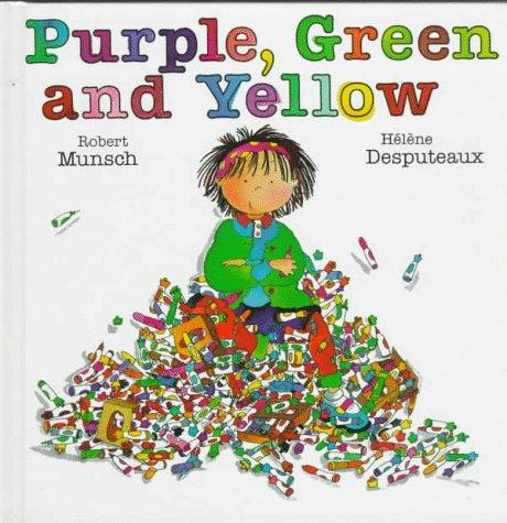Purple, green and yellow cover