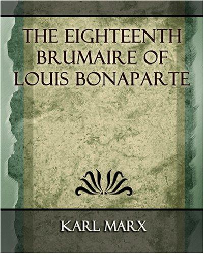 Der 18. Brumaire des Louis Bonaparte cover