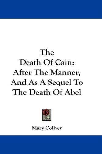 The death of Cain cover