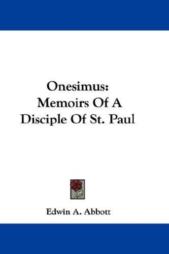 Onesimus cover