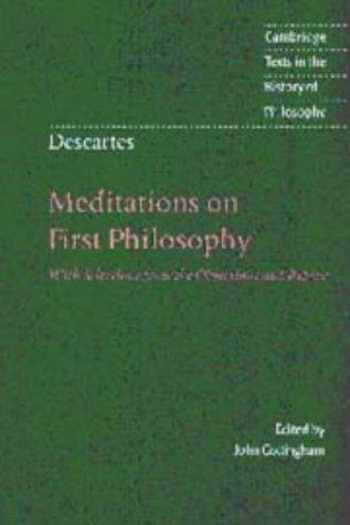 Meditationes de prima philosophia cover