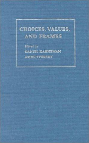 Choices, values, and frames cover