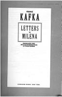 Briefe an Milena cover