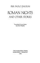 Roman nights and other stories cover