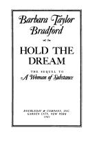 Hold the dream cover