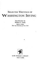 Selected Writings of Washington Irving cover