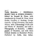 Snowball berry red & other stories cover