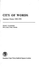 City of words: American fiction, 1950-1970 cover