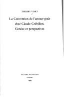 La convention de l'amour-goût chez Claude Crébillon cover