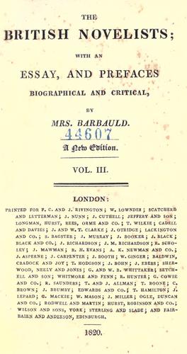 Clarissa; or, The history of a young lady: comprehending the most important concerns of private life; and particularly shewing the distresses that may attend the misconduct both of parents and children, in relation to marriage .. cover