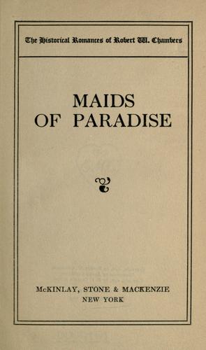 The maids of Paradise cover