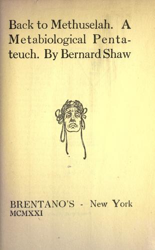 Back to Methuselah cover