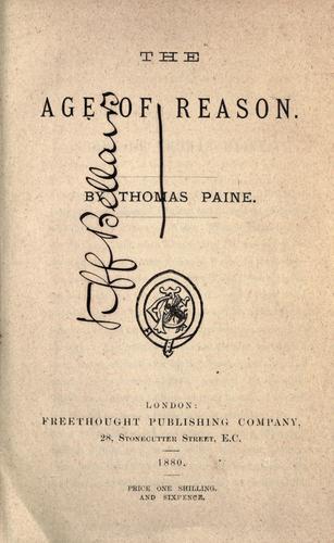 The Age of Reason cover
