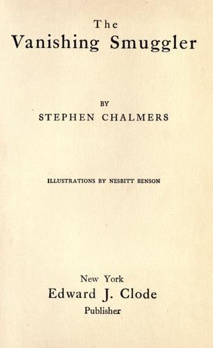 The vanishing smuggler cover