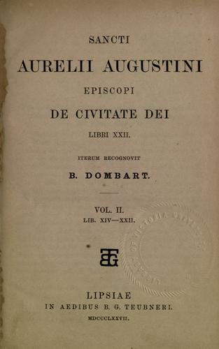De civitate Dei cover