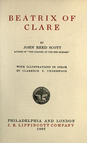 Beatrix of Clare cover
