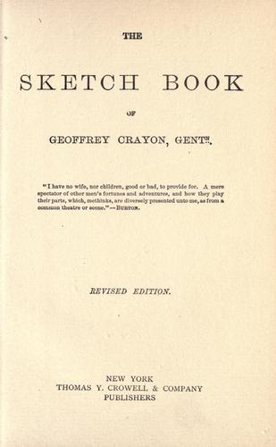 The Sketch-Book of Geoffrey Crayon, Esq cover
