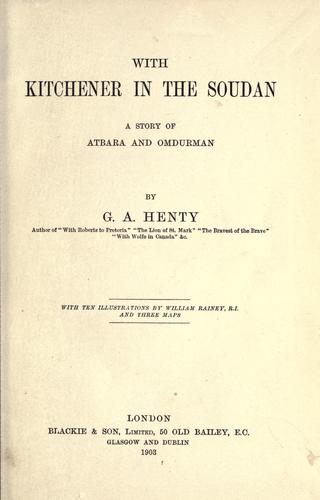 With Kitchner in the Soudan cover