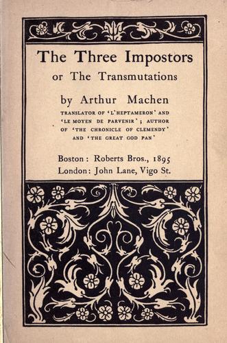 The Three Impostors or the Transmutations cover