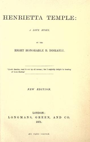 Henrietta Temple cover