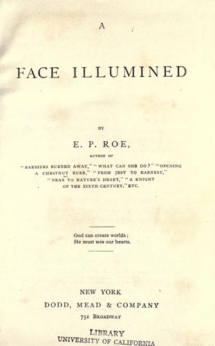 A Face Illumined cover